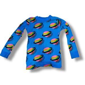 Hanna Andersson Blue long sleeve Stargazer Space Pajama top